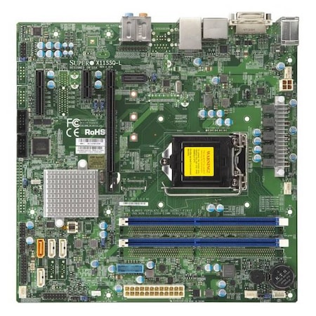 Supermicro X11SSQ-L-B LGA1151/Intel H110/DDR4/SATA3&USB3.0/A&GbE/MicroATX MBD-X11SSQ-L-B